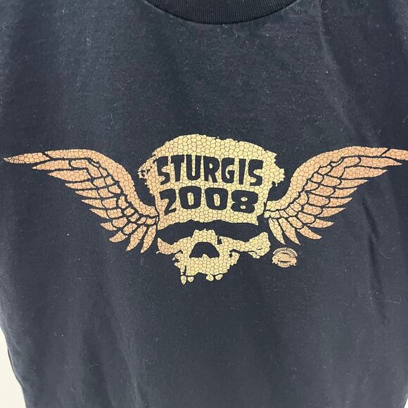 Sturgis Black Hills Rally 2008 Men's LG Motorcycle Graphic T-shirt - Picture 2 of 5